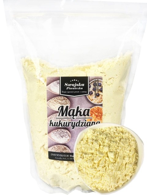 MĄKA KUKURYDZIANA CZYSTA BEZ GMO 500g Swojska Piwniczka MĄKA KUKURYDZIANA CZYSTA BEZ GMO 500g Swojska Piwniczka