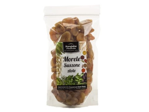 MORELE SUSZONE BEZ PESTEK ZŁOTE MORELE 500g SWOJSKA PIWNICZKA MORELE SUSZONE BEZ PESTEK ZŁOTE MORELE 500g SWOJSKA PIWNICZKA