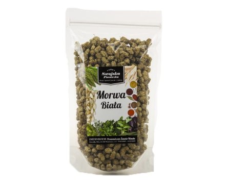 MORWA BIAŁA OWOC bez pestek 400G Swojska Piwniczka MORWA BIAŁA OWOC bez pestek 400G Swojska Piwniczka
