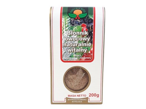 BŁONNIK OWOCOWY NATURALNIE WITALNY 200G BŁONNIK OWOCOWY NATURALNIE WITALNY 200G