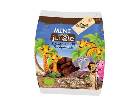 CIASTKA Z CZEKOLADĄ MINI JUNGLE BIO 100 g - BIO ANIA CIASTKA Z CZEKOLADĄ MINI JUNGLE BIO 100 g - BIO ANIA