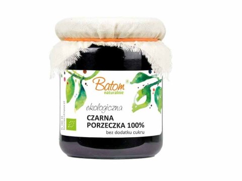 CZARNA PORZECZKA 100 % BEZ DODATKU CUKRU BIO 260 g - BATOM CZARNA PORZECZKA 100 % BEZ DODATKU CUKRU BIO 260 g - BATOM