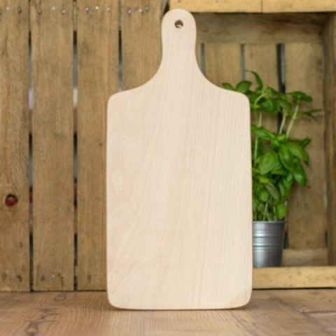 Deska do krojenia drewniana z rączką 40x20cm Deska do krojenia drewniana z rączką 40x20cm