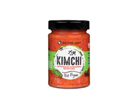 KIMCHI HOT VEGAN KOREAŃSKA KISZONA KAPUSTA 270G RUNOLAND KIMCHI HOT VEGAN KOREAŃSKA KISZONA KAPUSTA 270G RUNOLAND