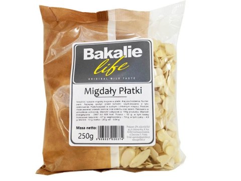 MIGDAŁY PŁATKI 250G BAKALIE LIFE MIGDAŁY PŁATKI 250G BAKALIE LIFE