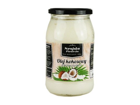 Olej kokosowy Rafinowany Bezzapachowy 900ml Swojska Piwniczka Olej kokosowy Rafinowany Bezzapachowy 900ml Swojska Piwniczka