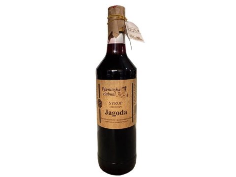 SYROP JAGODA 1L PIWNICZKA BABUNI SYROP JAGODA 1L PIWNICZKA BABUNI