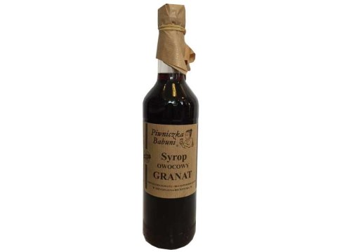 SYROP OWOCOWY GRANAT 500ML PIWNICZKA BABUNI SYROP OWOCOWY GRANAT 500ML PIWNICZKA BABUNI