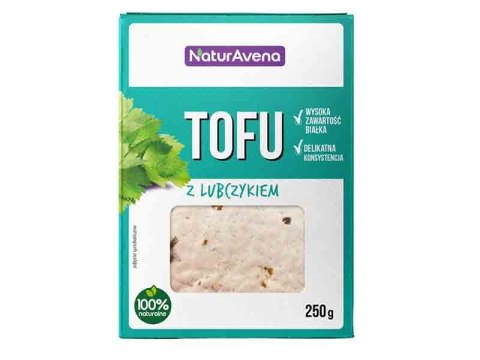 TOFU Z LUBCZYKIEM 250 g - NATURAVENA TOFU Z LUBCZYKIEM 250 g - NATURAVENA