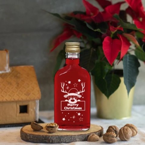 Butelka RENIFER 200ml na bimber i nalewki z zakrętką Butelka RENIFER 200ml na bimber i nalewki z zakrętką