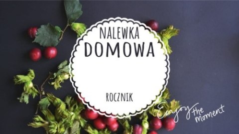 Etykieta 80x45 MODERN NALEWKA ORZECH OWOC Etykieta 80x45 MODERN NALEWKA ORZECH OWOC