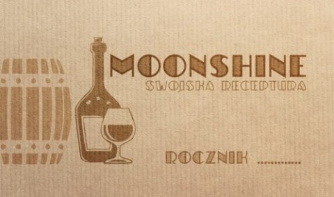 Etykieta 80x45 OLD MOONSHINE Etykieta 80x45 OLD MOONSHINE