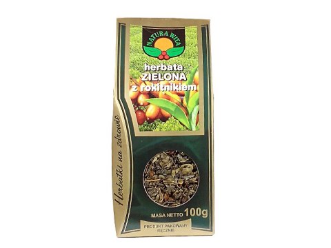 HERBATA ZIELONA Z ROKITNIKIEM 100G NATURA WITA HERBATA ZIELONA Z ROKITNIKIEM 100G NATURA WITA