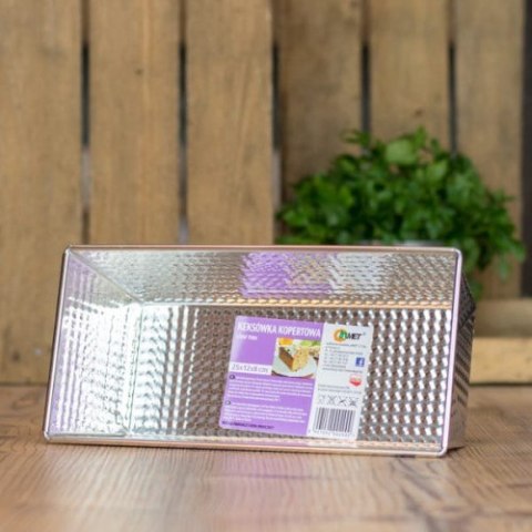 Keksówka / forma do wypieku 40x13x6 cm nierdzewna Keksówka / forma do wypieku 40x13x6 cm nierdzewna