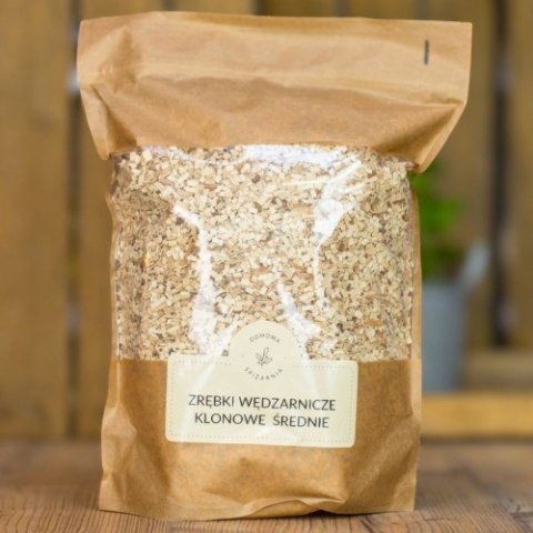 Zrębki wędzarnicze klonowe, średnie, frakcja 4, 800g Zrębki wędzarnicze klonowe, średnie, frakcja 4, 800g